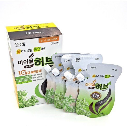 현대약품 마이실 빠른 허브 헤어칼라 염색약 b0862, 연한흑갈색, 1개