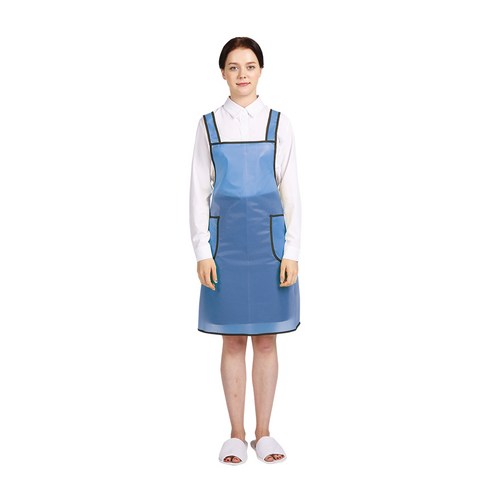THE앞치마 메쉬코팅 방수 H형 앞치마 소, 스카이블루, 1개