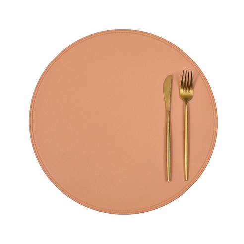 무지한 디자인으로 원형 식탁에 화려한 포인트를 줄 수 있는 신디 라운드 식탁 매트