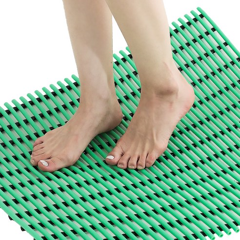 컴포리빙 욕실 욕조 현관 미끄럼방지매트 일반 90 x 100cm, 라임, 1개