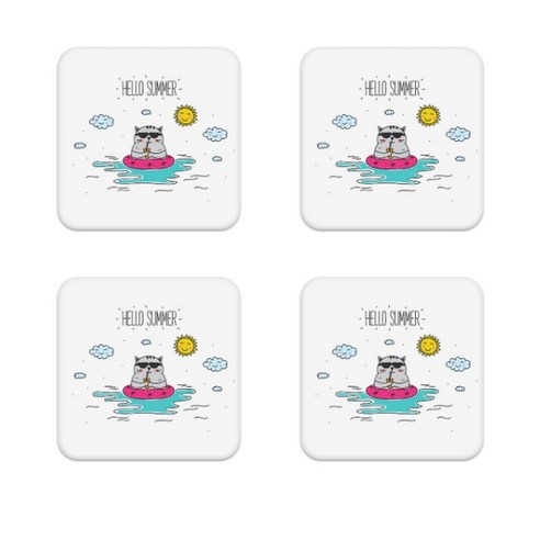 쁘띠 프레쉬 규조토 코스터 B01 4p, 타입11