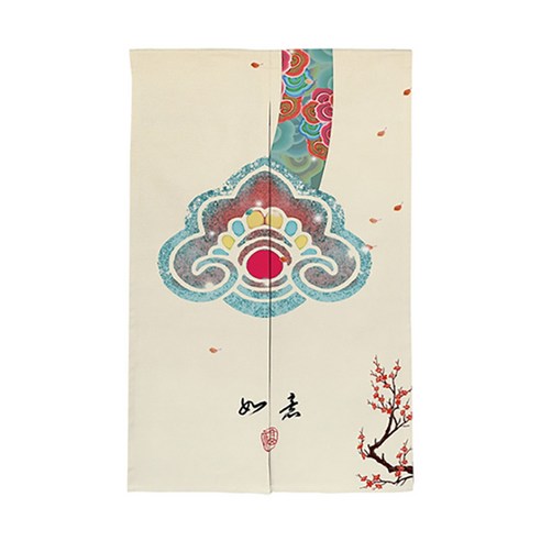 에이홉 봉포함 중국스타일 파티션 커튼, Type 16