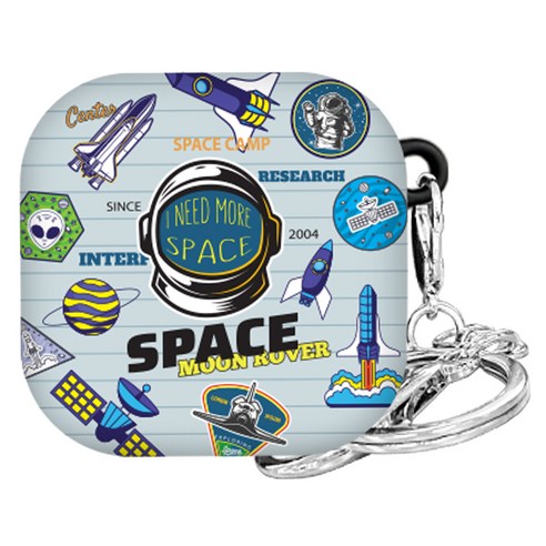 까미또 갤럭시 우주 버즈2 버즈라이브 버즈프로 케이스 + 키링, 쿨그레이 기록