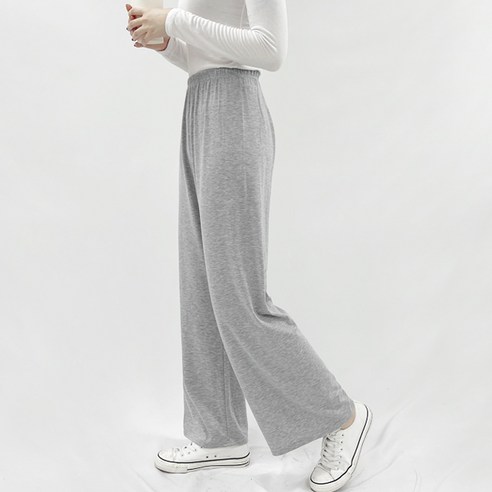 가비진 여성용 스판 와이드 밴딩팬츠: 편안함과 스타일의 완벽한 조화