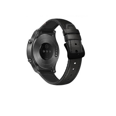 아이엠판다 갤럭시워치액티브 가죽루버 밴드 20mm, 전체블랙, 1개