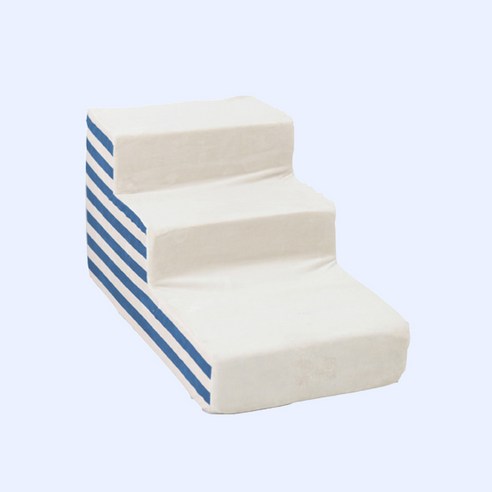 개과천선 강아지 나엘 펫스텝 3단, 700 x 380 x 360 mm, 아이보리 블루
