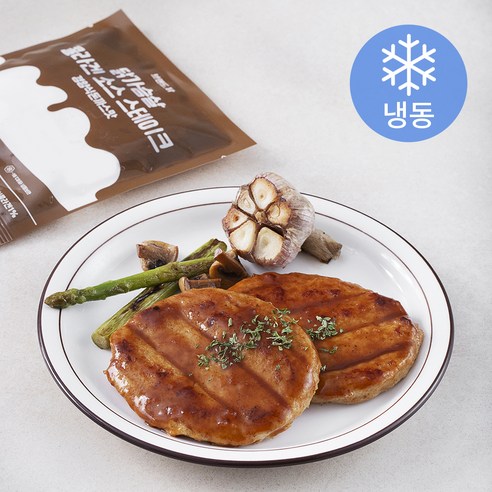 브랜드닭 닭가슴살 콜라겐 소스 스테이크 경양식돈까스맛 (냉동), 85g, 5팩