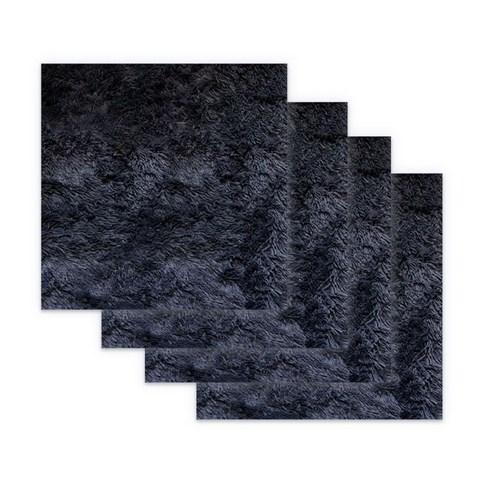 대한 플러피 퍼 배경천 소형 40 x 50 cm BF-022, BF-022(블랙), 4개