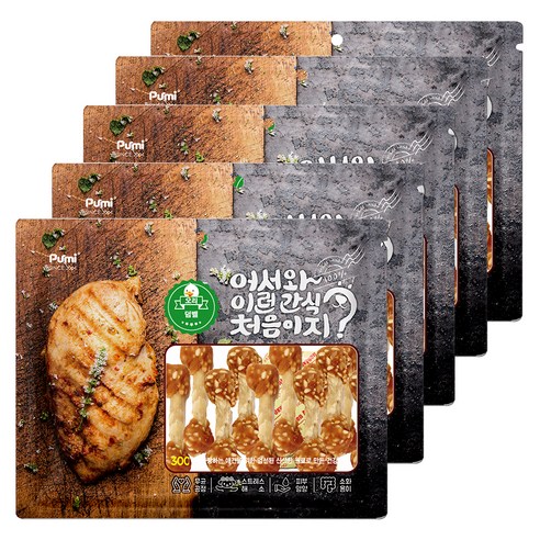 푸르미 반려견 어서와 이런간식 처음이지 건조 간식, 오리덤벨, 5개