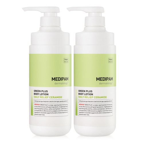 메디팜 그린플러스 데일리 릴리프 세라마이드 바디로션, 700ml, 2개
