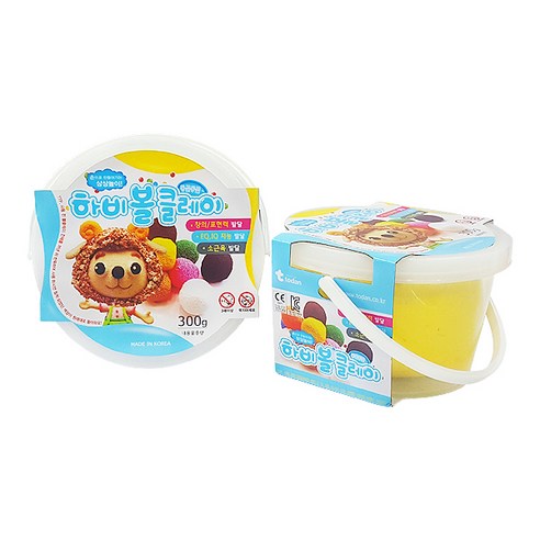 하비볼 클레이 2p, 노랑, 300g, 2개