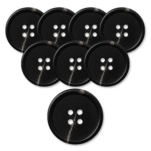 동대문단추왕 고급 무광 코트 가디건 단추 18mm, 블랙메시아, 8개