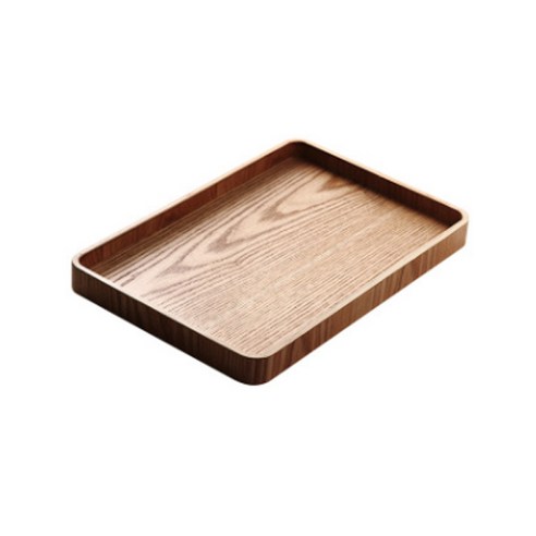마켓감성 고급 다이닝 우드플레이트 일반사각소형 33 x 22 x ​​2.7 cm, 1개