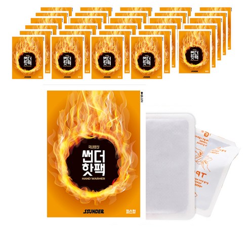 썬더 파스형 핫팩 40g, 썬더 파스형40g 30개
