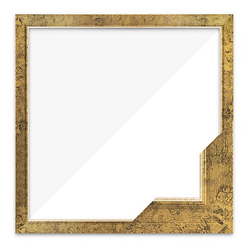 누니액자 수지 슬림 엣지 패브릭형 보석십자수액자 40 x 40 cm SF24, 앤틱골드, 1개