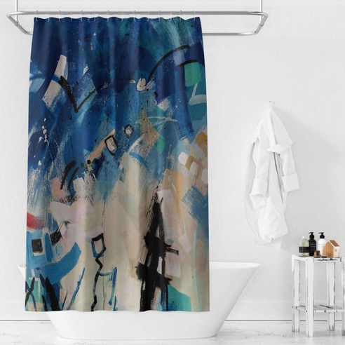 카리스 라이트블리 욕실 샤워 커튼 파티션 A10 90 x 180 cm, 1개