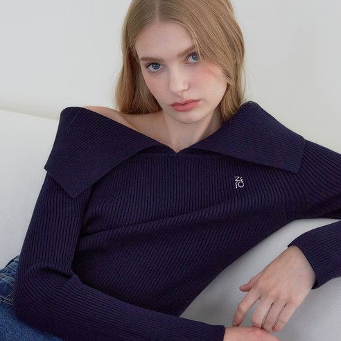 제로스트릿 여성용 케이프 오프숄더 스웨터
