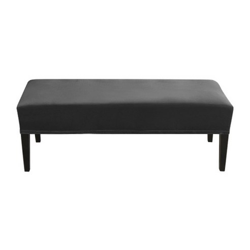 무지무지 피아노 의자 커버 112~150 x 35~45 x 8~14 cm, 블랙, 1개