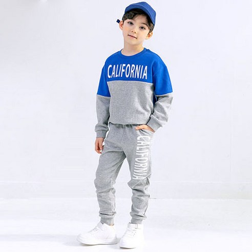 바브키즈 아동용 배색 상하복 세트