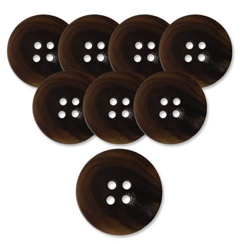 동대문단추왕 무광 코트 가디건 브라운 단추 23mm, 그루, 8개
