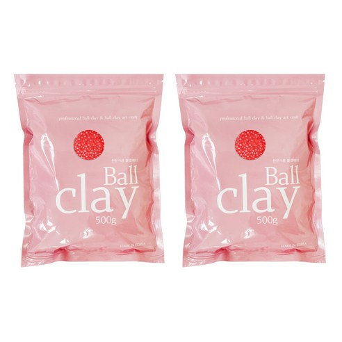 전문가용 볼클레이 500g, 2개, 빨강
