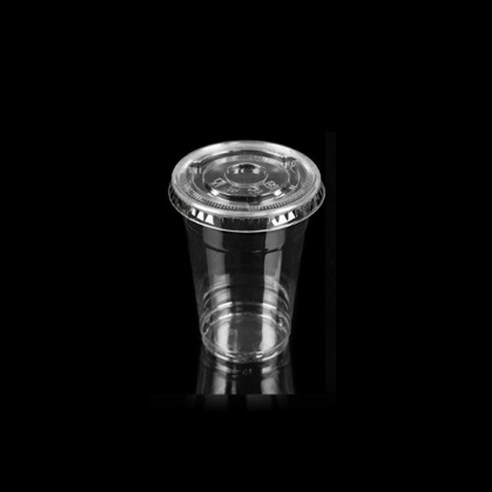 마켓맨 일회용컵 240ml+ 플랫 뚜껑 세트, 240ml, 1개입, 500세트
