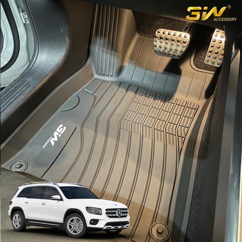 3W 에코라이너 FULL TPE 3D 카매트, 블랙, 벤츠 GLB (X247) 2020.09~