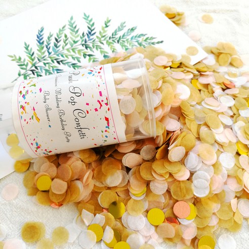 글로리빙 파티 꽃가루 컨페티폭죽 25g, 3개, 색상9