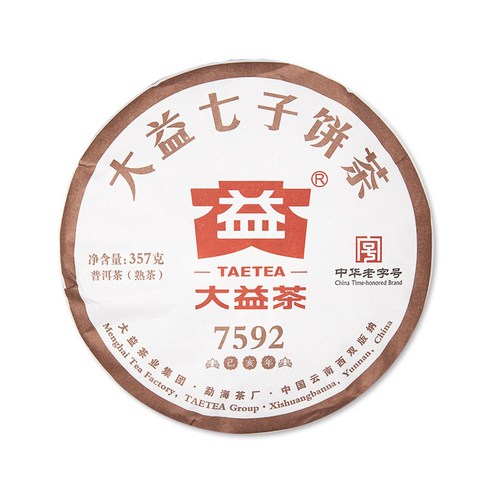 대익차 보이차 숙차 7592 1901, 357g, 1개입, 1개
