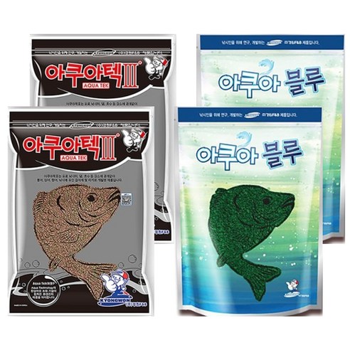 아쿠아 베스트 커플7 떡밥 세트 아쿠아택3 2p + 블루 2p, 1세트