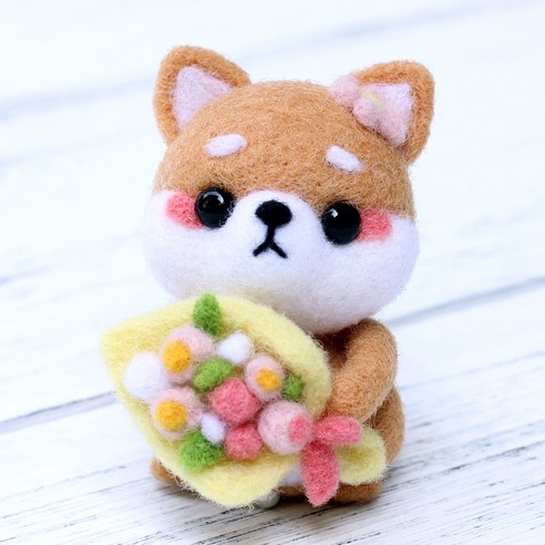 Healingcare 펠트 실 바늘 DIY 세트, 1세트, 20 꽃다발개