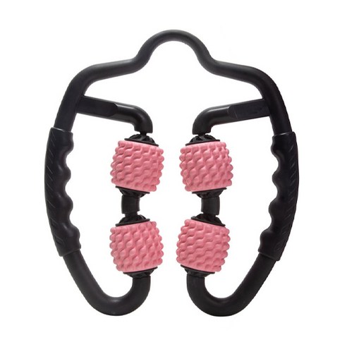 안시스터즈 가정용 지압 마사지 바디롤러, 핑크, 1개