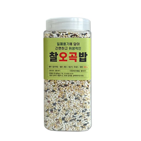 대한농산 통에담은 찰오곡밥, 1개, 800g