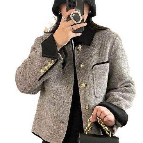 피어니스트 여성용 쥬얼 숏 겨울 코트