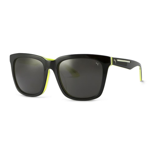 푸마 선글라스 PU-0084SK, SMOKE LENS + MULTILAYER BLACK + WHITE + FLUO YELLOW(PU-0084SK-1)