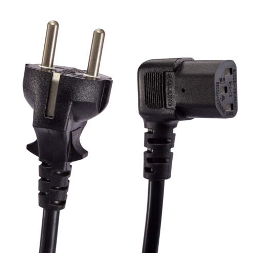 삼정 AC 220V 파워케이블 일자접지형 + 컴퓨터잭ㄱ자 1.0SQ, 09_일자접지형+컴퓨터잭ㄱ자 (1.0SQ), 3m