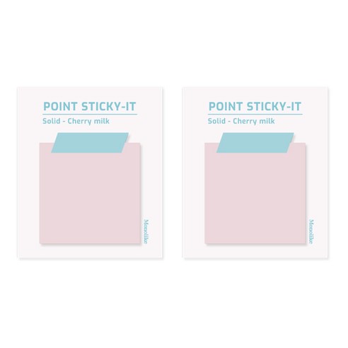 모노라이크 포인트 스티키 VER.2, Solid Cherry milk, 1개입, 2개