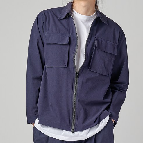 하이후 남성 스판 투웨이 셔츠 자켓 HJ1013 남자자켓