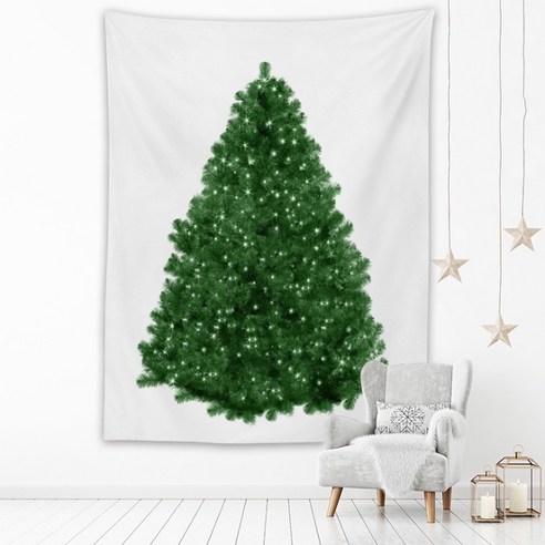 올나인 에이홉 메리 크리스마스 패브릭 포스터, Tree9