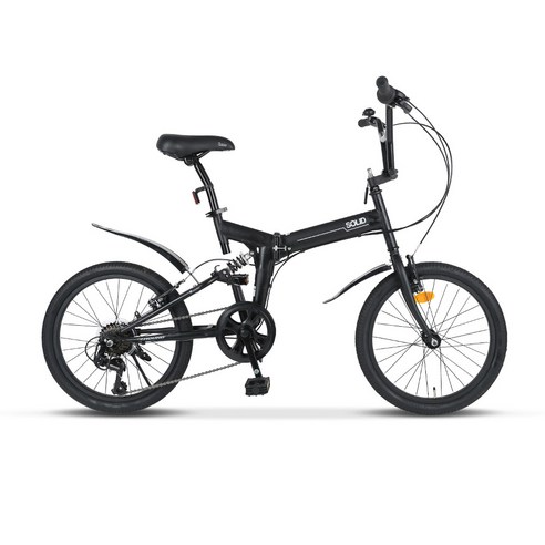 삼천리자전거 접이식 자전거 20솔리드RS, 블랙, 155cm