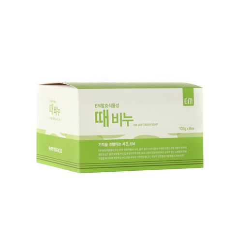 에버미라클 EM발효 식물성 때비누, 100g, 8개입