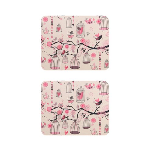 에스닉 보헤미안 보타패턴 캔버스 폴리 마우스 패드 23 x 19 cm, 07, 2개