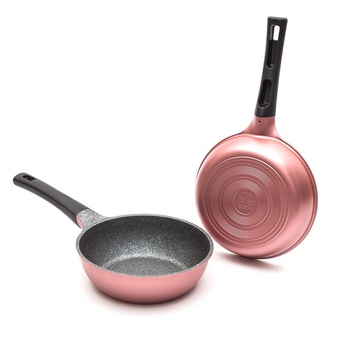 해피램 6중 멀티코팅 궁중팬 + 프라이팬 세트, 혼합색상, 궁중팬 20cm, 프라이팬  20cm