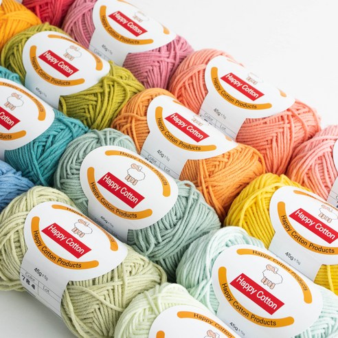 포근한 행복을 손끝으로, yarna 해피코튼 뜨개실