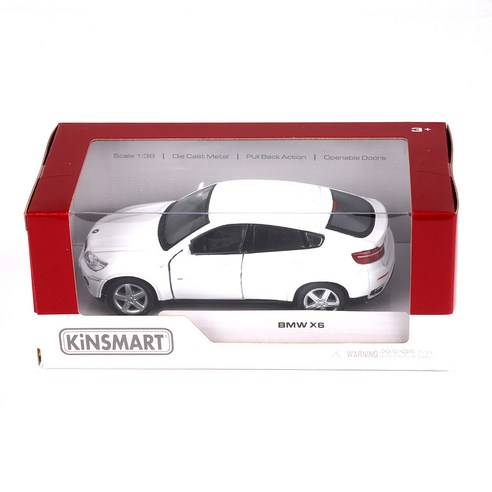 킨스마트 BMW X6 자동차 KT5336, 화이트, 1개