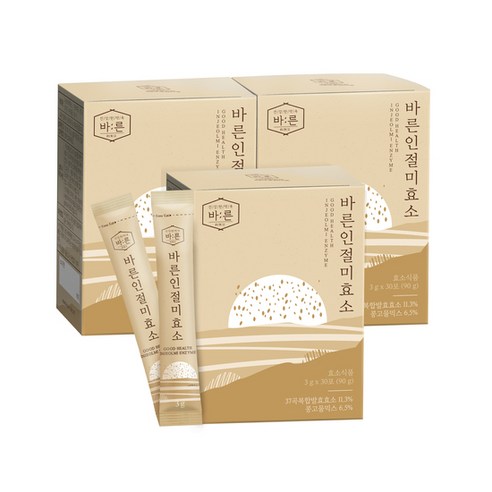 바른 인절미 효소 곡물 발효 효소식품, 3개, 90g