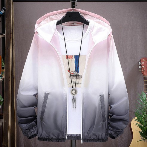 우일신 발락 남자 그라데이션 바람막이 점퍼