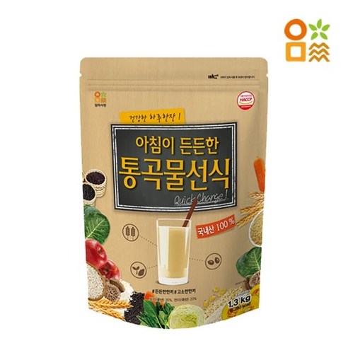 통곡물로 든든하게 시작하는 아침, 엄마사랑 선식 1개 (1.3kg) 
가루/조미료/오일