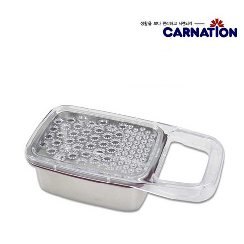 카네이션 스텐레스 이유식강판 사각 대 540ml 감자강판 야채강판, 1개 거친강판