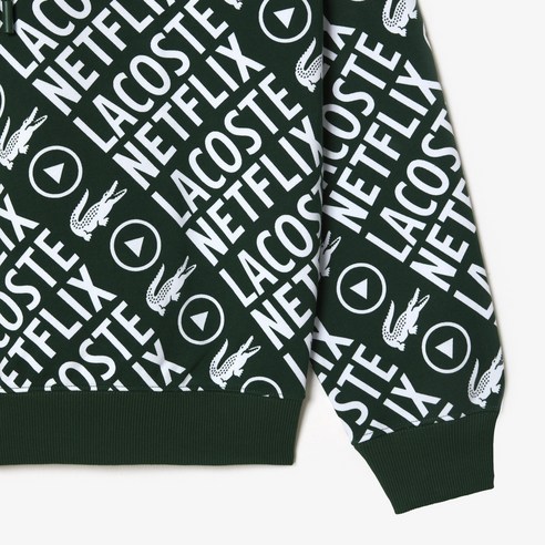 트렌디한 디자인과 편안한 착용감을 자랑하는 넷플릭스 남성 울오버 후드 티셔츠